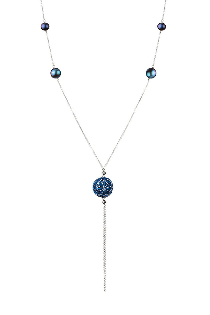 Colar Temari Drop Indigio
