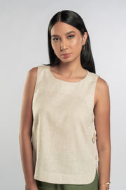 Blusa sorte mescla natural